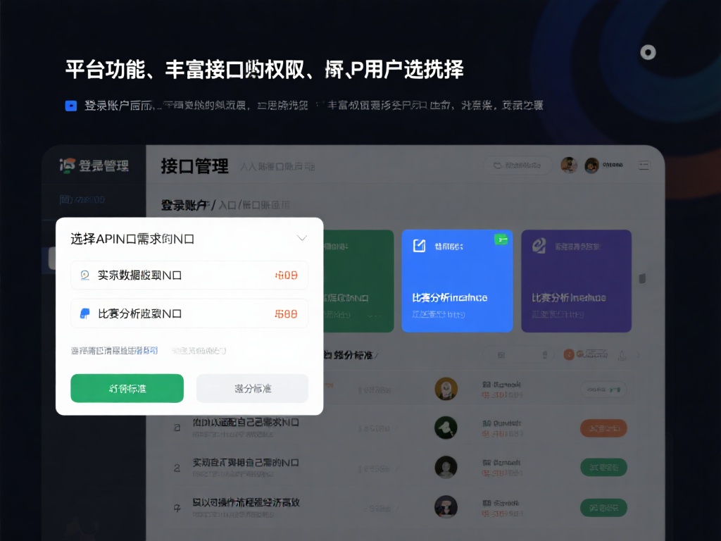 选择合适的API接口权限
平台提供丰富的接口权限